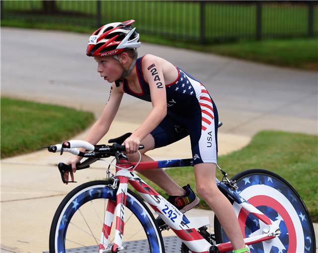 Kids for Kids Triathlon at Brookberry Farm on Saturday, July 13, 2019, in Winston-Salem, NC. (Photo by Robert Hill)
